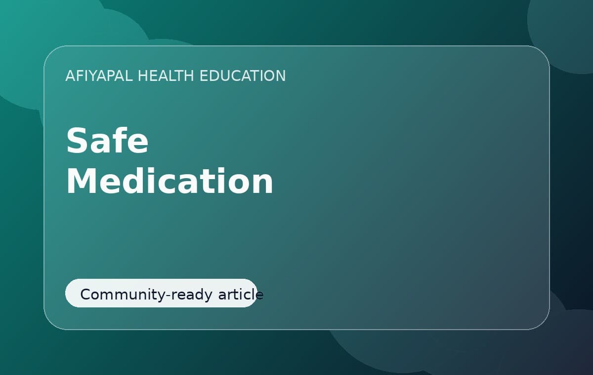 Safe Medicine Use: Avoiding Common Mistakes